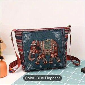 Bohemian Chic - Handcrafted Vintage Ethnic Style Embroidered Shoulder Bag, NWT